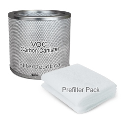 AirPura V400 Filter Bundle 1 VOC Canister, Prefilters